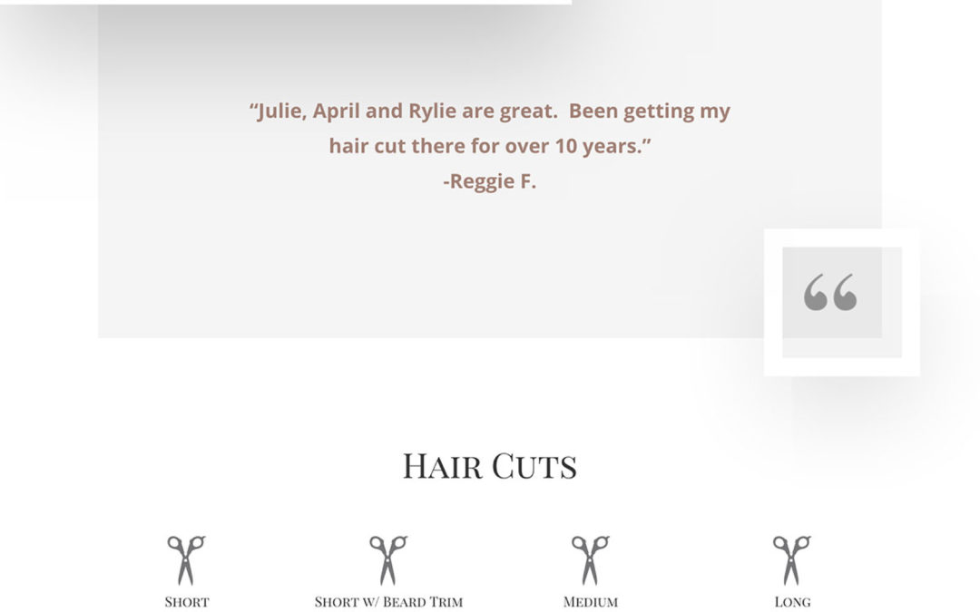 Hair Salon Website Build
